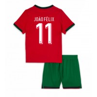 Maglia Calcio Portogallo Joao Felix #11 Prima Divisa Bambino Europei 2024 Manica Corta (+ pantaloncini)